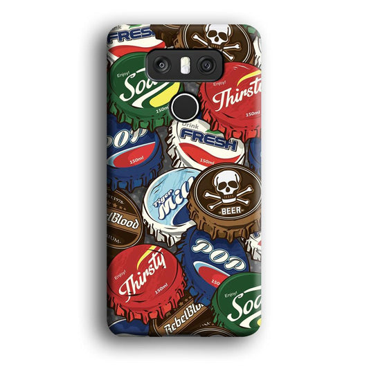 Bottle Cap Doodle LG G6 3D Case-Xtracase