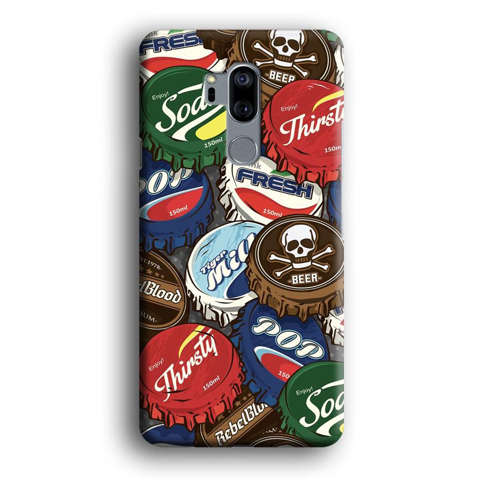 Bottle Cap Doodle LG G7 ThinQ 3D Case-Xtracase