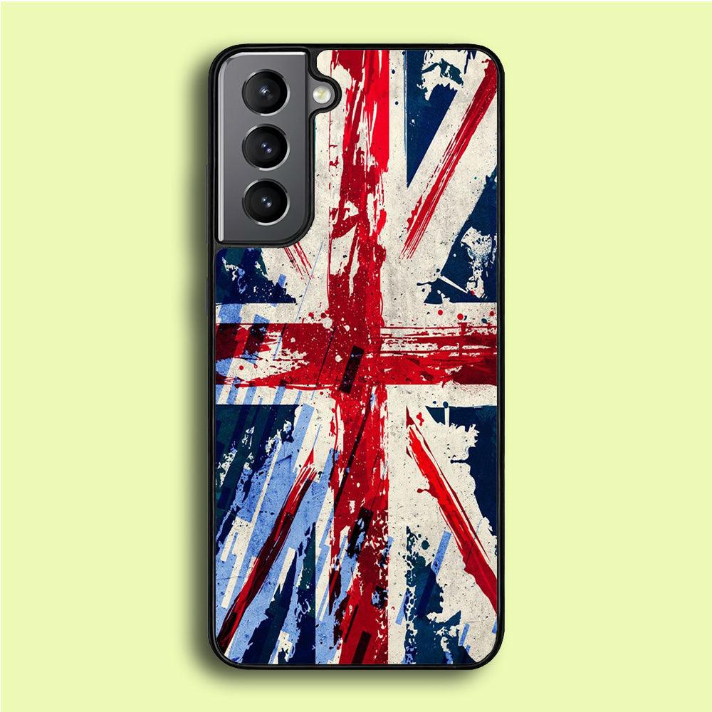 Britain Flag Samsung Galaxy S21 Plus Case-Rubber / White (2D Case)-Xtracase