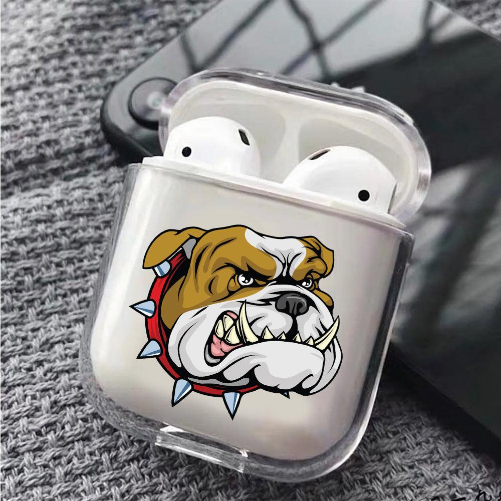Bulldog Head Protective Clear Case Cover For Apple Airpods-Xtracase