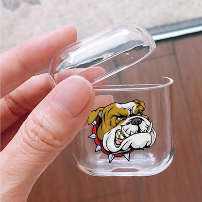 Bulldog Head Protective Clear Case Cover For Apple Airpods-Xtracase
