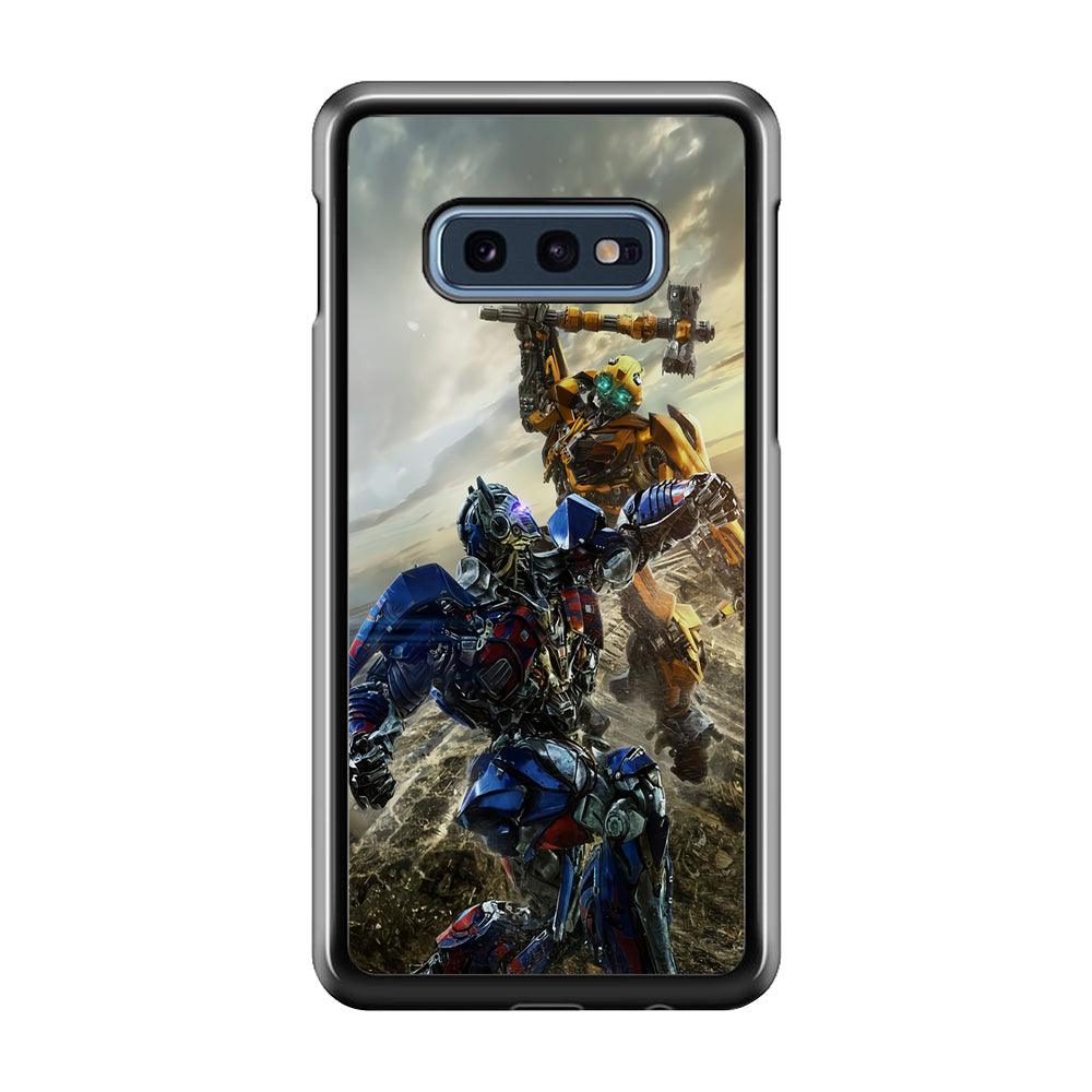 Bumblebee Fighting Samsung Galaxy S10E Case-Plastic / Full Wrap (3D Case)-Xtracase