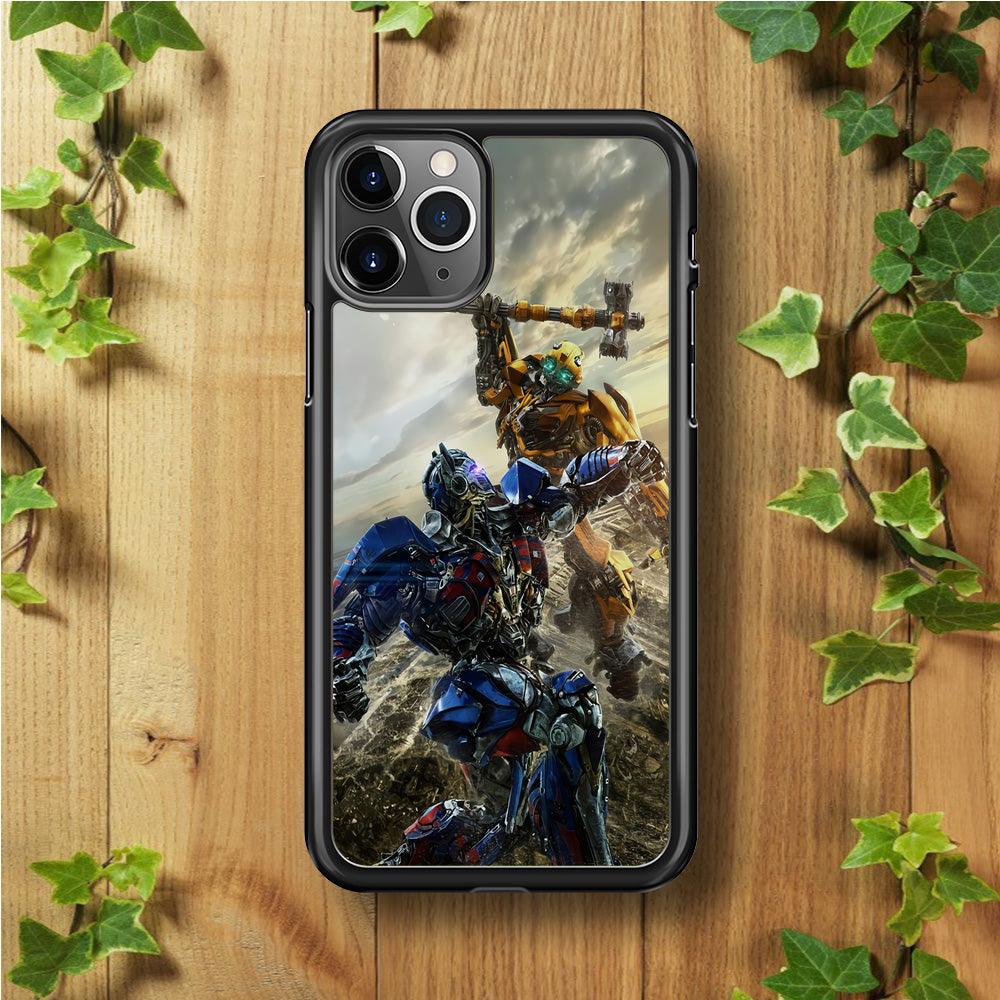 Bumblebee Fighting iPhone 11 Pro Max Case-Rubber / Black (2D Case)-Xtracase