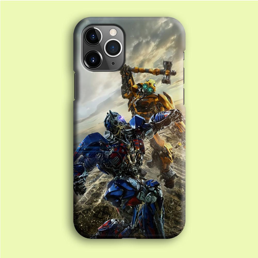 Bumblebee Fighting iPhone 12 Pro Case-Plastic / Full Wrap (3D Case)-Xtracase
