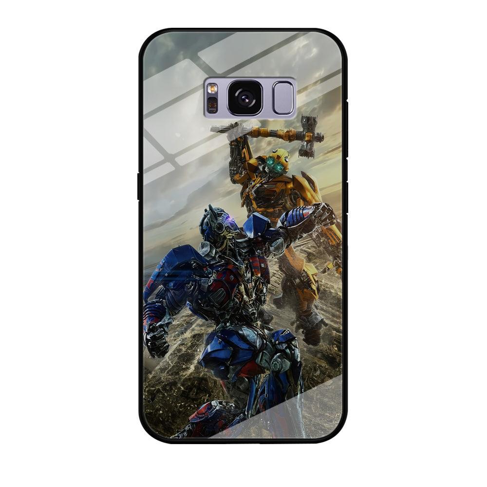 Bumblebee Fighting Samsung Galaxy S8 Case-Tempered Glass Case-Xtracase