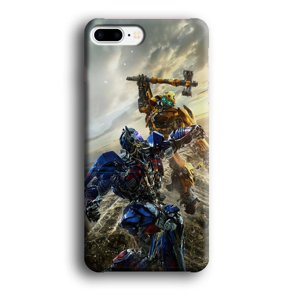 Bumblebee Fighting iPhone 7 Plus Case-Plastic / Full Wrap (3D Case)-Xtracase