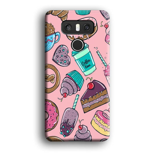 Cake and Snack Doodle LG G6 3D Case-Xtracase