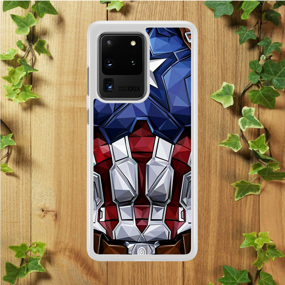 Captain America Suit Armor Samsung Galaxy S20 Ultra Case