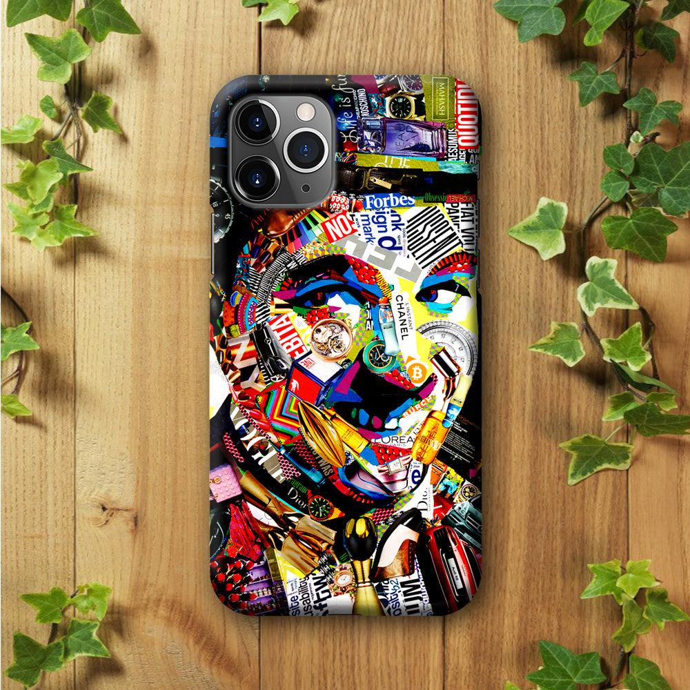 Charlie Chaplin Abstract Art iPhone 11 Pro Case-Plastic / Full Wrap (3D Case)-Xtracase