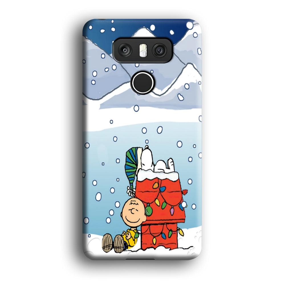 Charlie and Snoopy Sleep on The Snow LG G6 3D Case-Xtracase