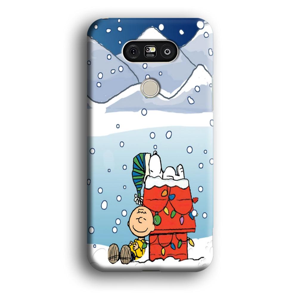 Charlie and Snoopy Sleep on The Snow LG G5 3D Case-Xtracase
