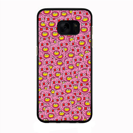 Cherry Bomb Collection Samsung Galaxy S7 Edge Case-Rubber / Black (2D Case)-Xtracase