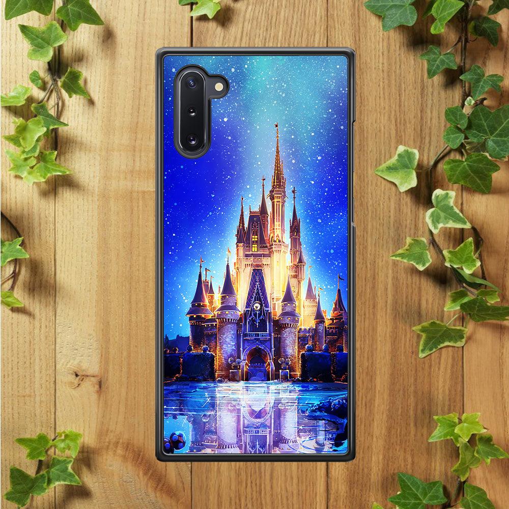 Cinderella Castle Samsung Galaxy Note 10 Case-Rubber / Black (2D Case)-Xtracase
