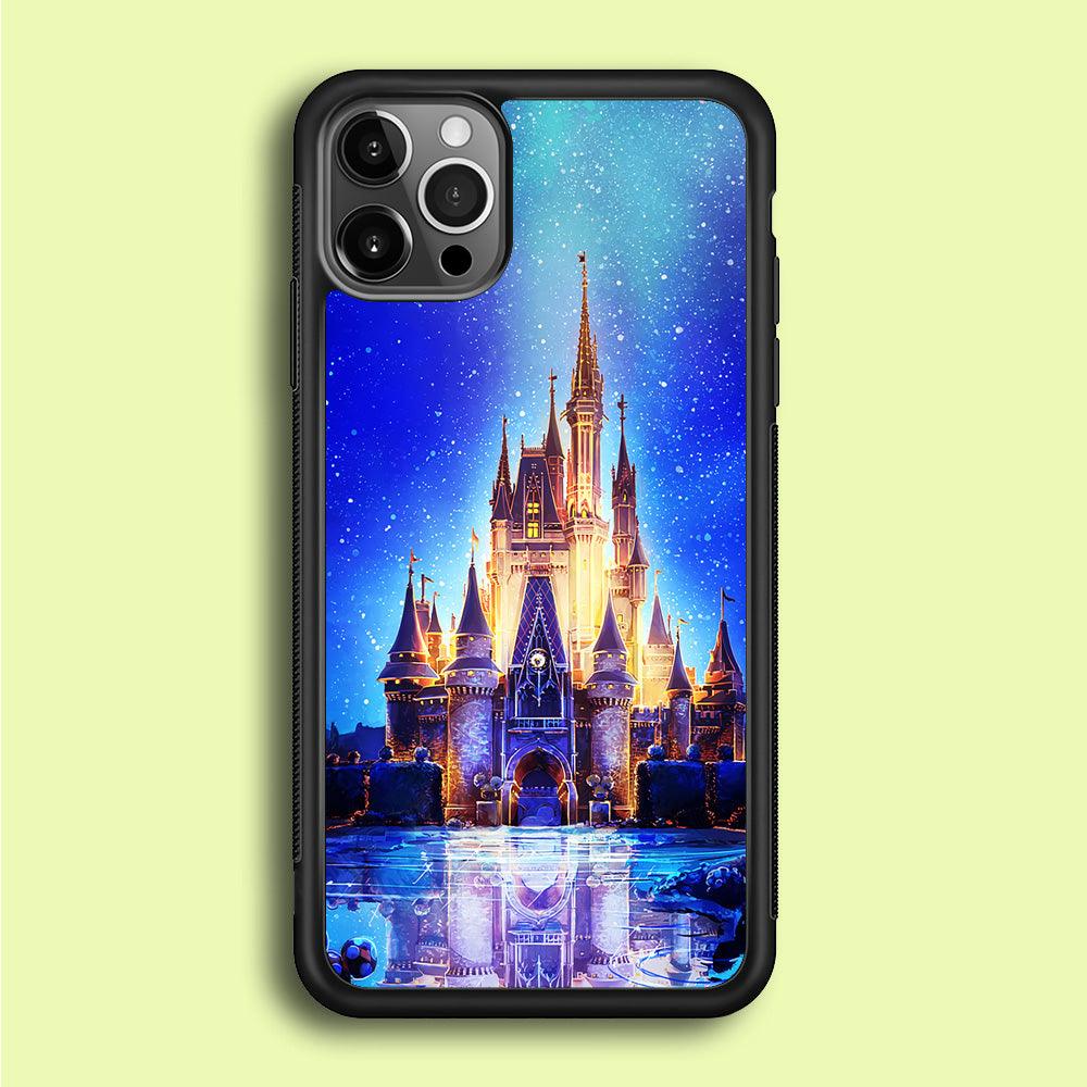 Cinderella Castle iPhone 12 Pro Max Case-Rubber / Black (2D Case)-Xtracase