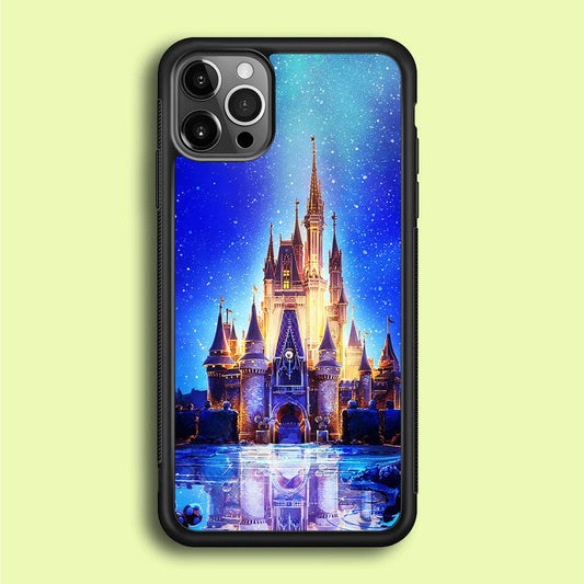 Cinderella Castle iPhone 12 Pro Max Case-Rubber / Black (2D Case)-Xtracase