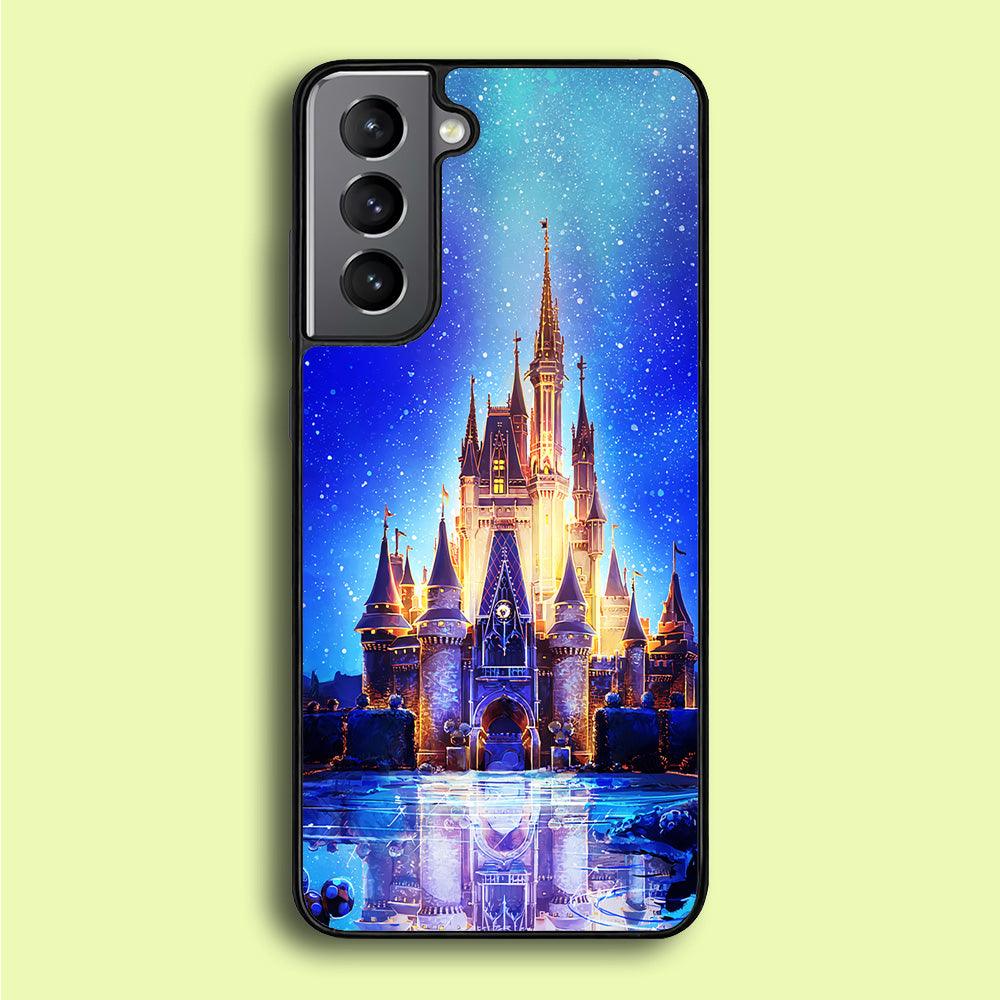 Cinderella Castle Samsung Galaxy S21 Plus Case-Rubber / Black (2D Case)-Xtracase