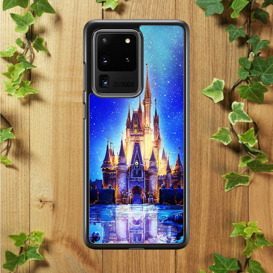 Cinderella Castle Samsung Galaxy S20 Ultra Case-Rubber / Black (2D Case)-Xtracase