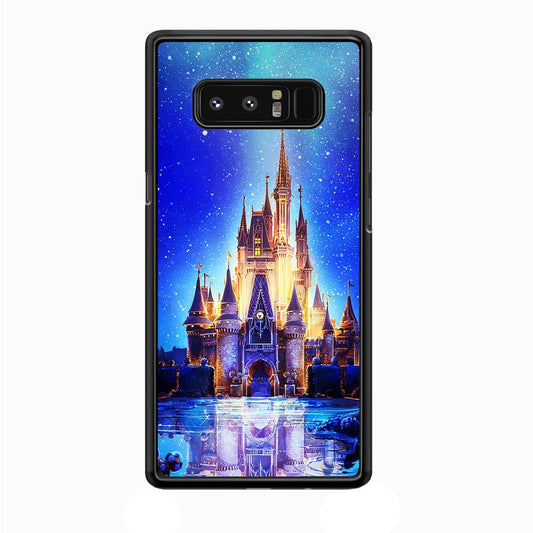 Cinderella Castle Samsung Galaxy Note 8 Case-Rubber / Black (2D Case)-Xtracase