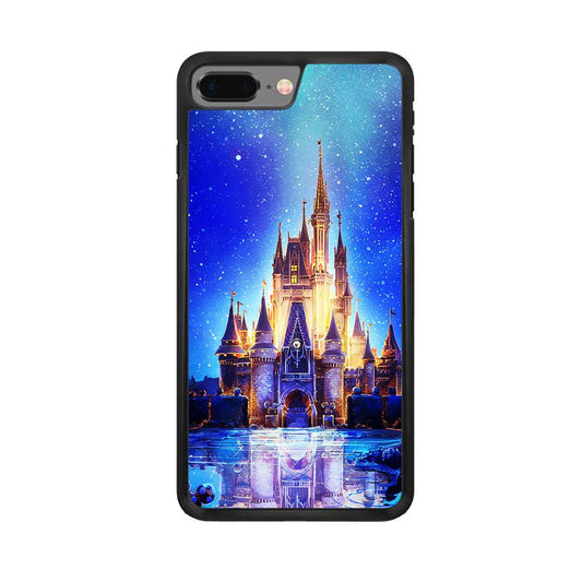 Cinderella Castle iPhone 8 Plus Case-Rubber / Black (2D Case)-Xtracase