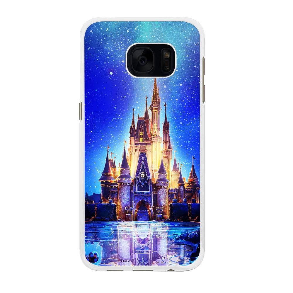 Cinderella Castle Samsung Galaxy S7 Edge Case-Rubber / White (2D Case)-Xtracase