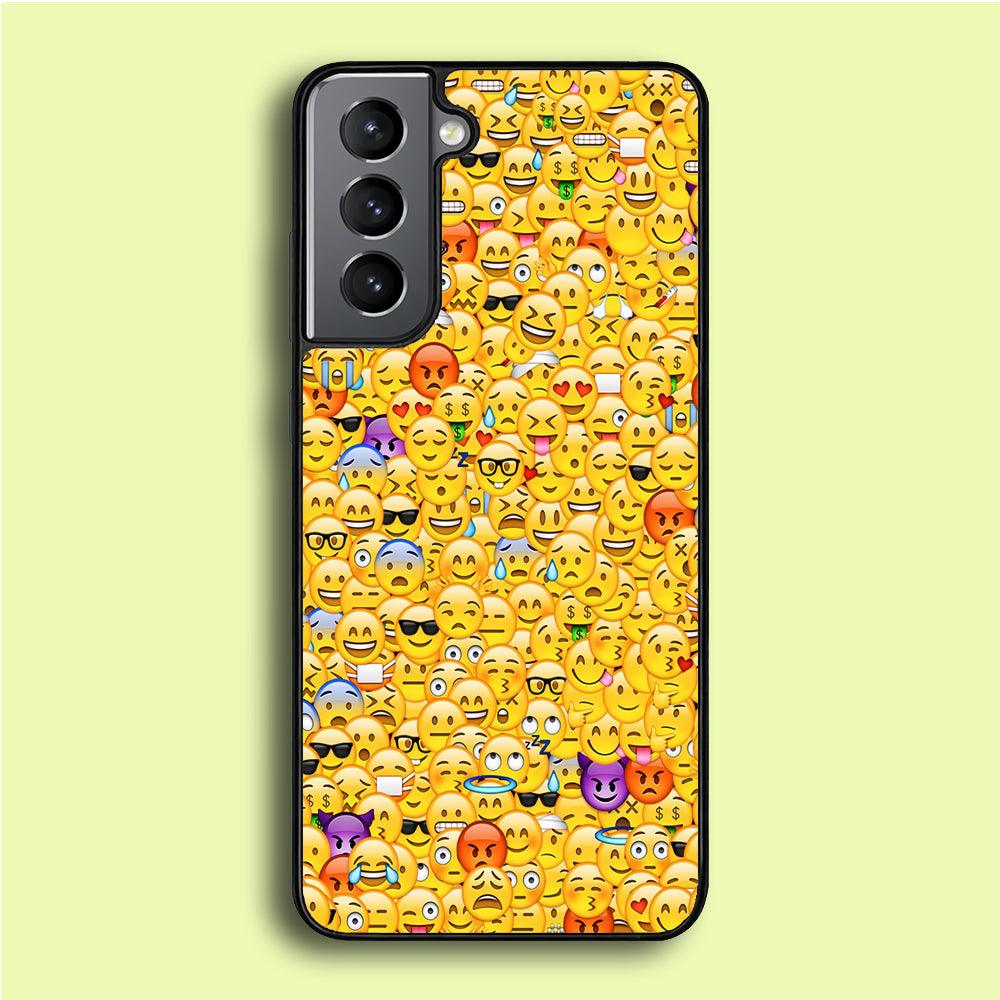 Collection Of Emoticons Samsung Galaxy A16 Case-Plastic / Full Wrap (3D Case)-Xtracase