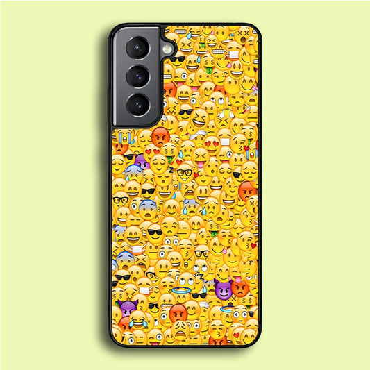 Collection Of Emoticons Samsung Galaxy A16 Case-Plastic / Full Wrap (3D Case)-Xtracase