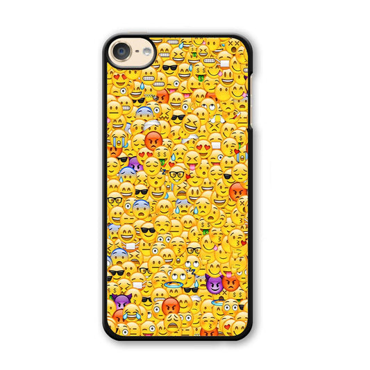 Collection Of Emoticons iPod Touch 6 Case-Plastic / White (2D Case)-Xtracase