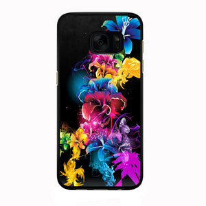 Colorful Flower Art Samsung Galaxy S7 Edge Case