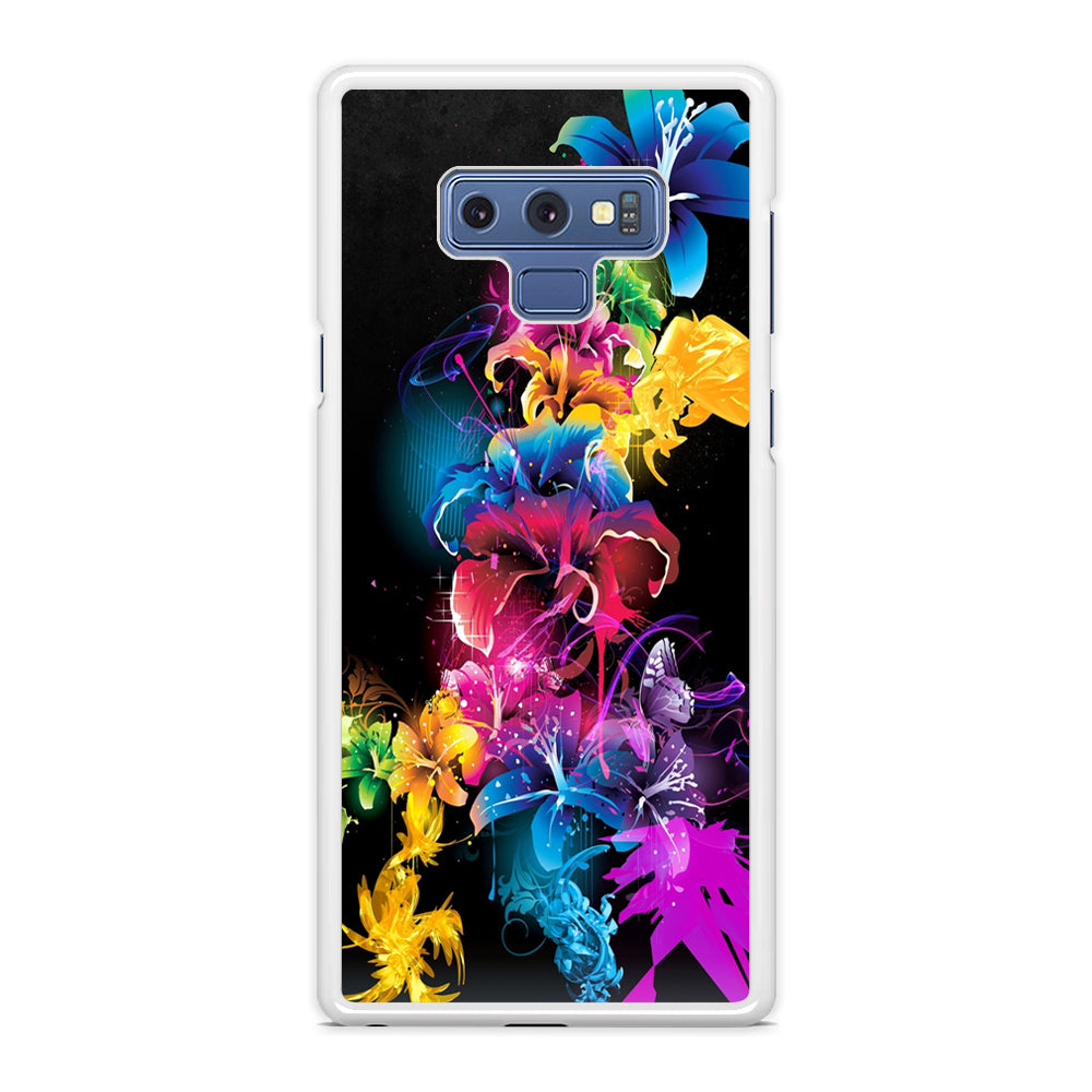Colorful Flower Art Samsung Galaxy Note 9 Case