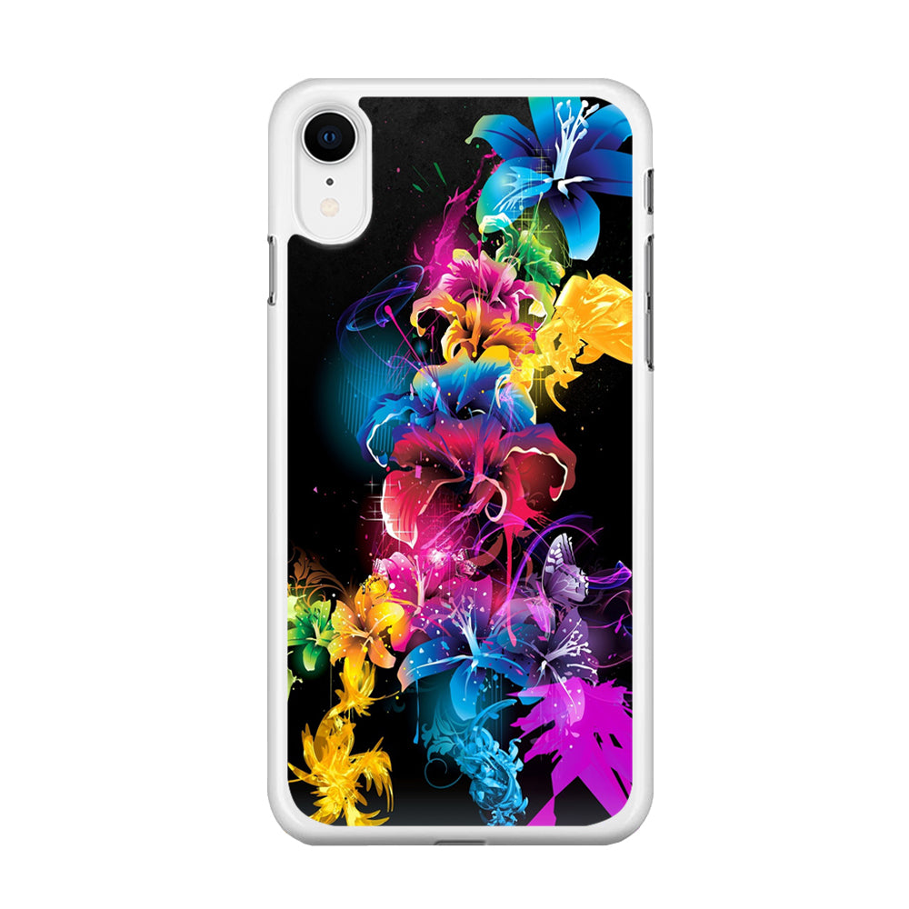 Colorful Flower Art iPhone XR Case