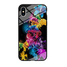 Load image into Gallery viewer, Colorful Flower Art iPhone X Case