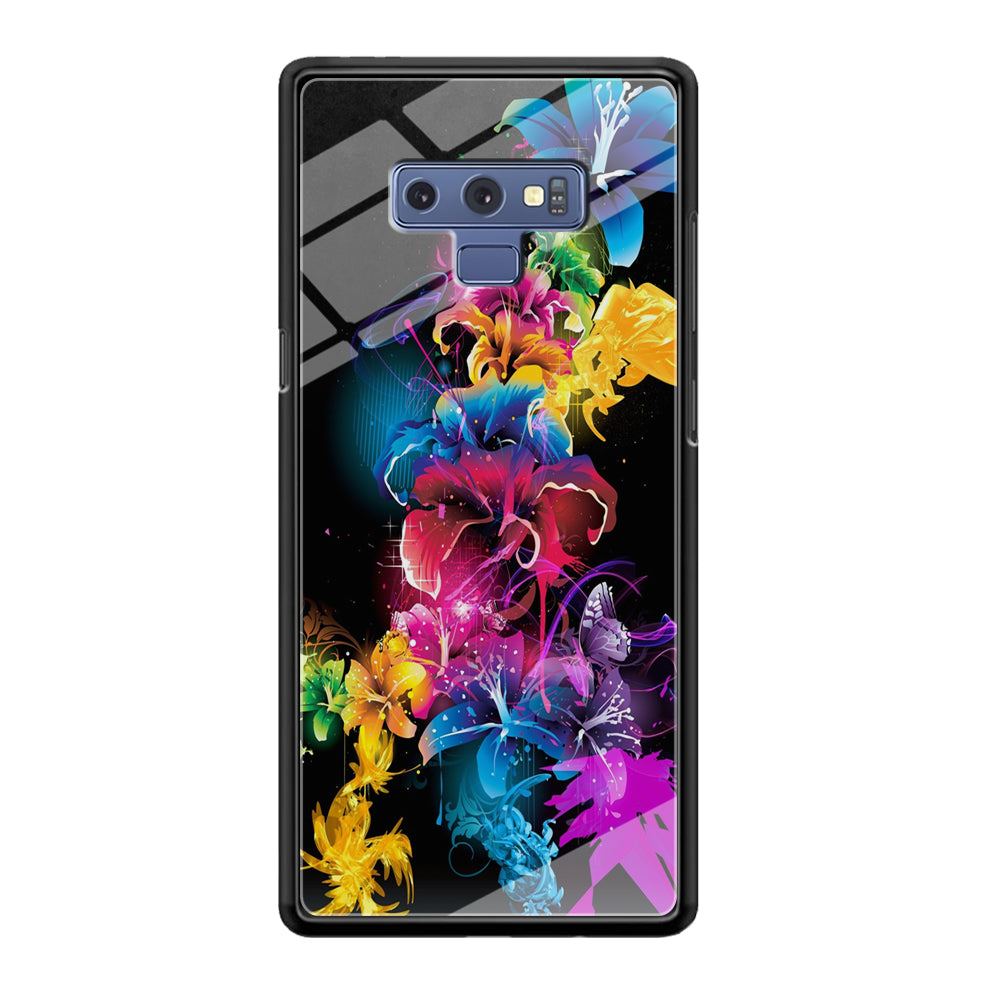 Colorful Flower Art Samsung Galaxy Note 9 Case