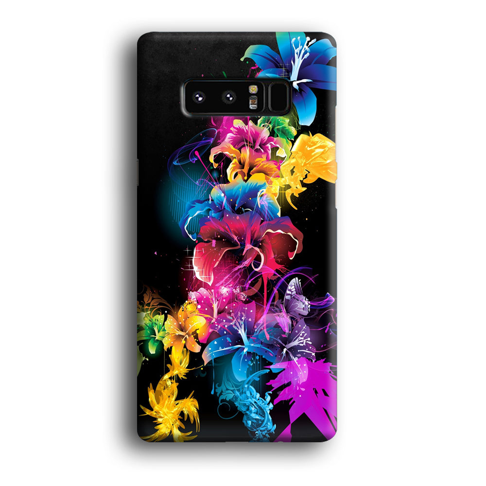 Colorful Flower Art Samsung Galaxy Note 8 Case