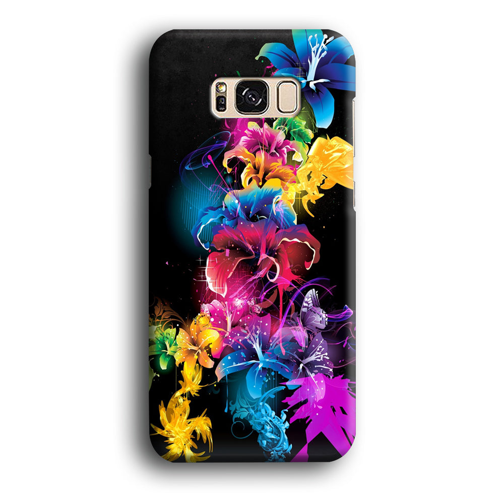 Colorful Flower Art Samsung Galaxy S8 Case