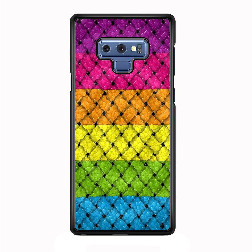 Colorful Weave Bubble Samsung Galaxy Note 9 Case-Plastic / Full Wrap (3D Case)-Xtracase