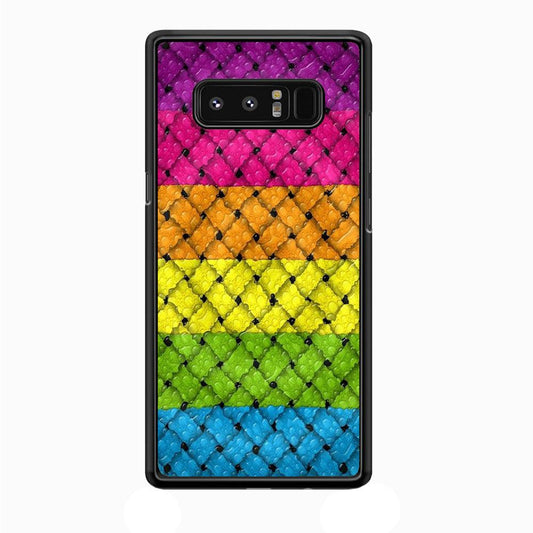 Colorful Weave Bubble Samsung Galaxy Note 8 Case-Plastic / Full Wrap (3D Case)-Xtracase