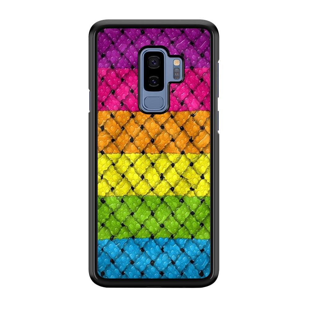 Colorful Weave Bubble Samsung Galaxy S9 Plus Case-Plastic / Full Wrap (3D Case)-Xtracase