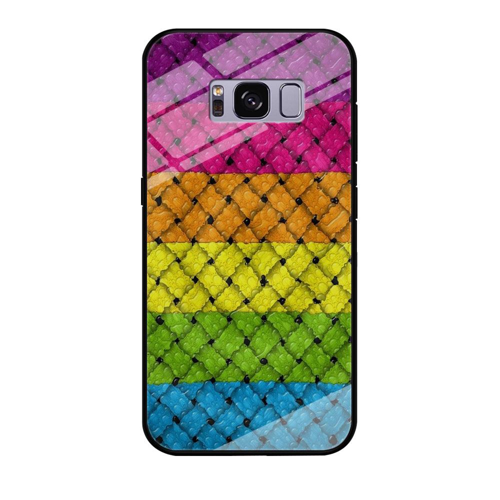 Colorful Weave Bubble Samsung Galaxy S8 Case-Tempered Glass Case-Xtracase