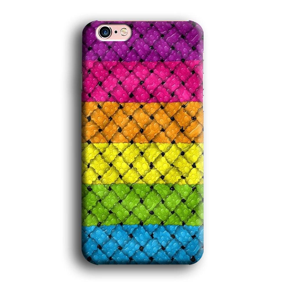 Colorful Weave Bubble iPhone 6 | 6s Case-Plastic / Full Wrap (3D Case)-Xtracase