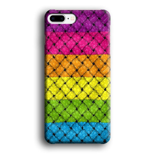 Colorful Weave Bubble iPhone 7 Plus Case-Plastic / Full Wrap (3D Case)-Xtracase