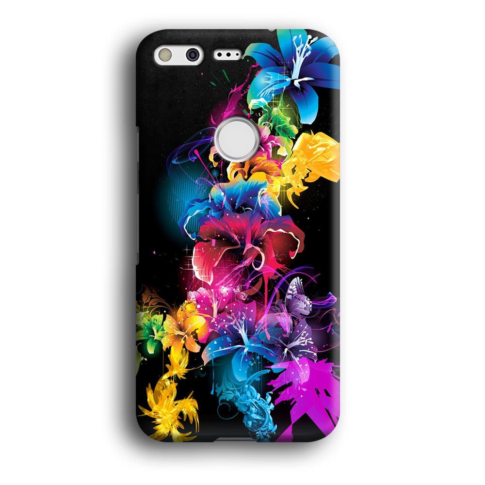 Colorful Flower Art Google Pixel XL 3D Case-Xtracase