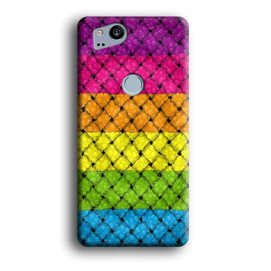 Colorful Weave Bubble Google Pixel 2 3D Case-Xtracase