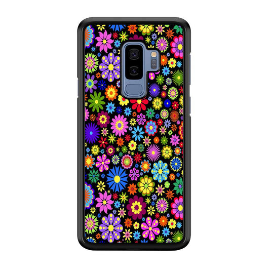 Colorfull Flower Pattern Samsung Galaxy S9 Plus Case-Plastic / Full Wrap (3D Case)-Xtracase