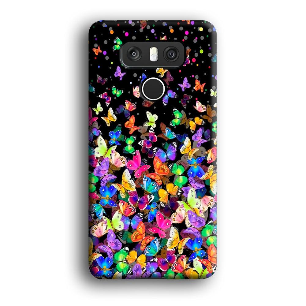 Colorfull Butterfly in The Dark LG G6 3D Case-Xtracase