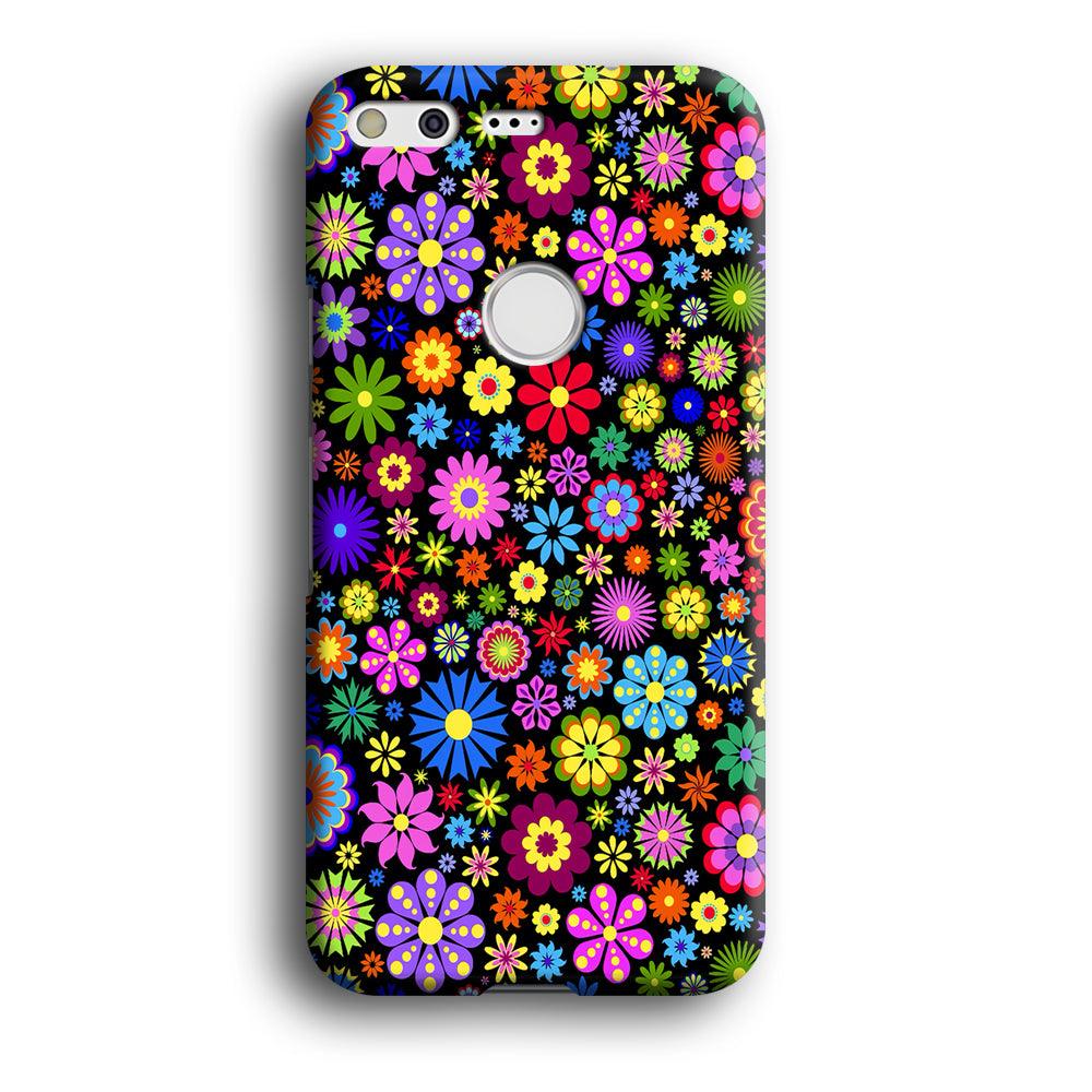 Colorfull Flower Pattern Google Pixel XL 3D Case-Xtracase