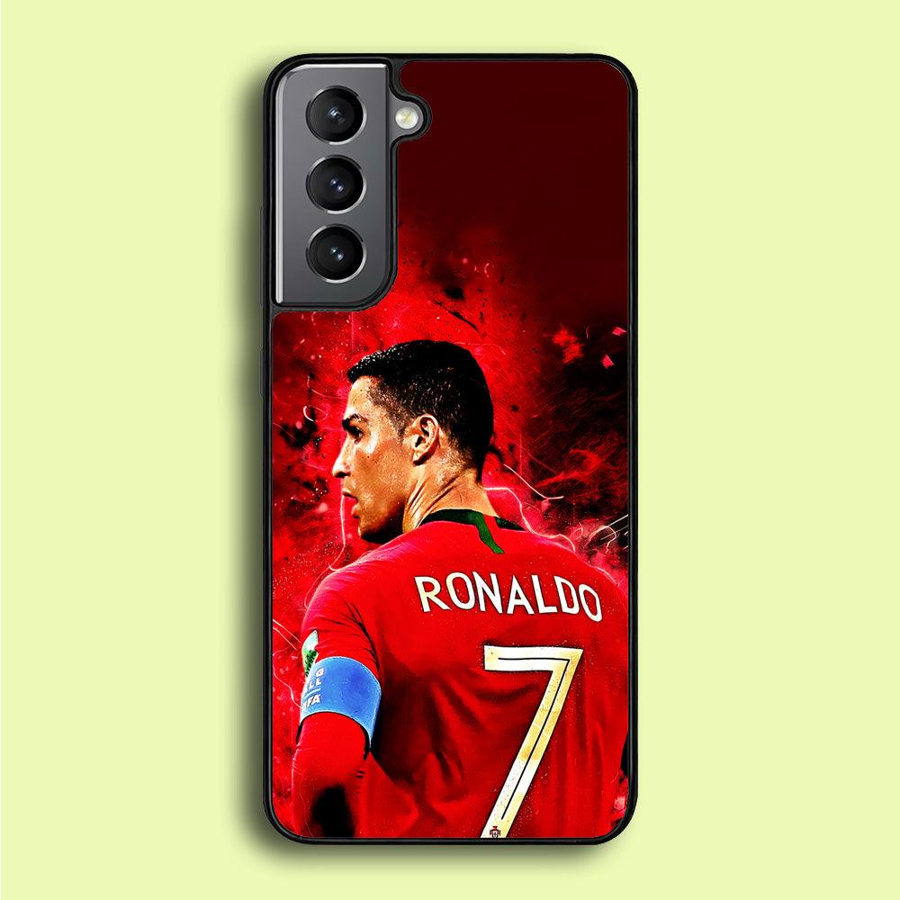 Cristiano Ronaldo Art Samsung Galaxy S21 Plus Case-Plastic / Full Wrap (3D Case)-Xtracase