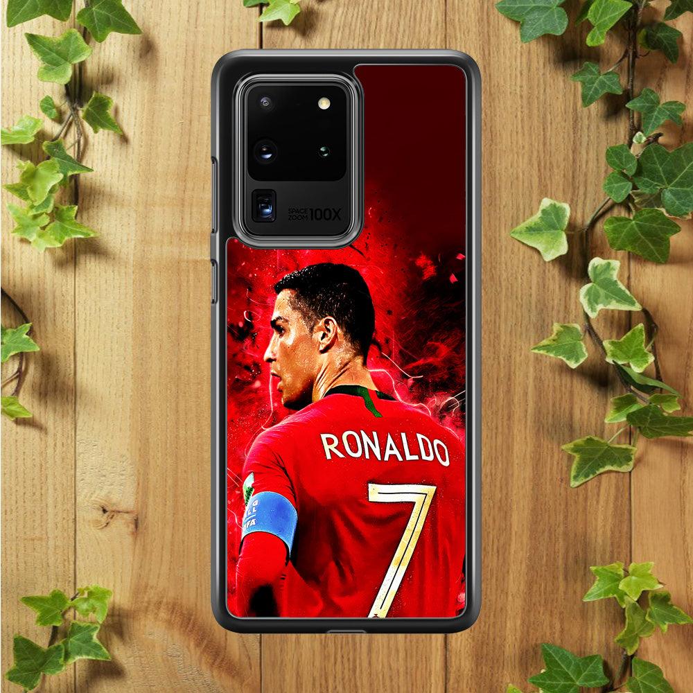Cristiano Ronaldo Art Samsung Galaxy S20 Ultra Case-Plastic / Full Wrap (3D Case)-Xtracase