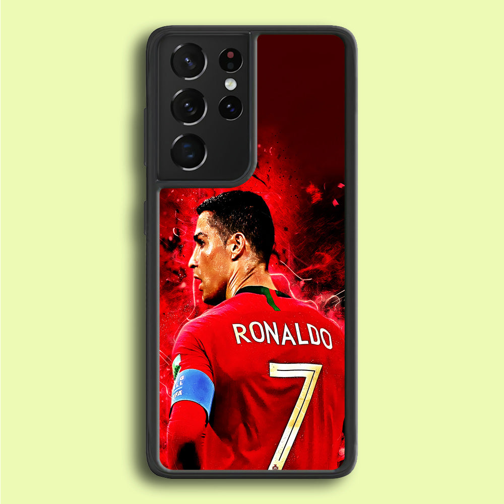 Cristiano Ronaldo Art Samsung Galaxy S21 Ultra Case