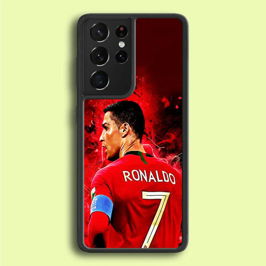 Cristiano Ronaldo Art Samsung Galaxy S21 Ultra Case-Plastic / Full Wrap (3D Case)-Xtracase