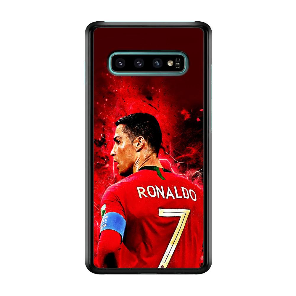 Cristiano Ronaldo Art Samsung Galaxy S10 Plus Case-Plastic / Full Wrap (3D Case)-Xtracase